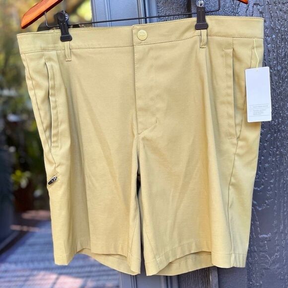 All In Motion Quick Dry Men’s Cargo Khaki Green Shorts Sz. 38 - UPF 50-UV - Picture 4 of 8